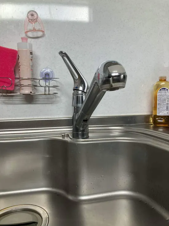 工事前　群馬県前橋市のお客様のキッチン水栓工事