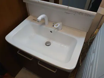 愛知県名古屋市瑞穂区のお客様の洗面化粧台工事