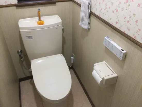 工事後　東京都青梅市のお客様のウォシュレット交換工事