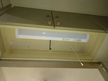 東京都福生市のお客様のキッチン照明交換工事　具体的な工事内容1
