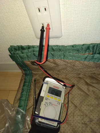 東京都青梅市のお客様のコンセント工事　具体的な工事内容1