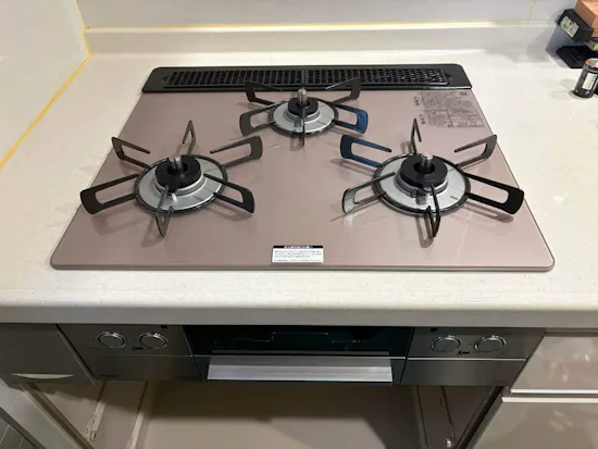 工事後　神奈川県相模原市緑区のお客様のビルトインコンロ・ガスコンロ工事