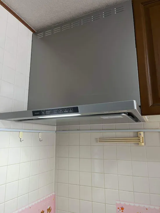 工事後　埼玉県幸手市のお客様のレンジフード・ビルトインコンロ交換工事