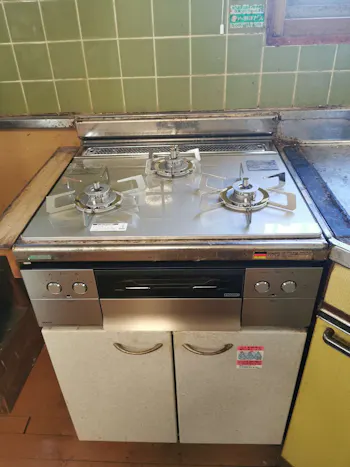 神奈川県二宮町のお客様のビルトインコンロ・ガスコンロ工事