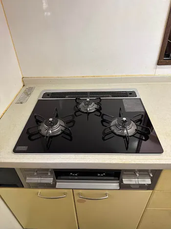 静岡県浜松市中央区のお客様のビルトインコンロ・ガスコンロ工事