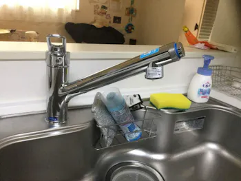 東京都青梅市のお客様の混合栓取付交換工事