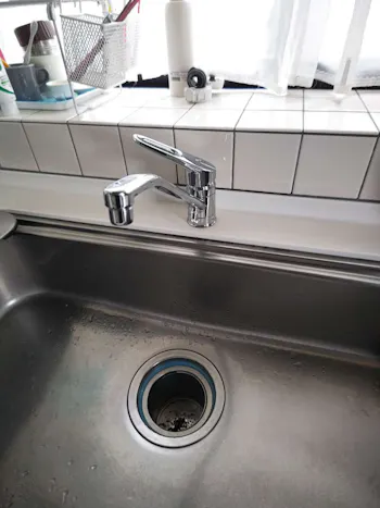 福島県いわき市のお客様のキッチン水栓工事