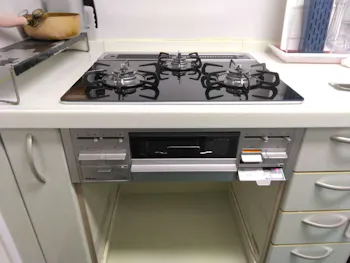 神奈川県座間市のお客様のビルトインコンロ・ガスコンロ工事