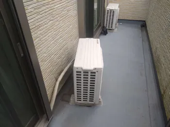 神奈川県横須賀市のお客様のエアコン工事　具体的な工事内容1