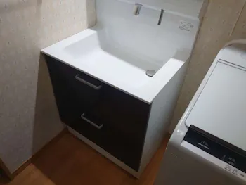 愛知県名古屋市のお客様の洗面化粧台交換工事　具体的な工事内容1