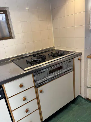 三重県四日市市のお客様のビルトインコンロ・ガスコンロ工事　具体的な工事内容2