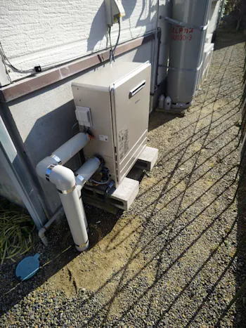 福島県いわき市のお客様のガス給湯器工事