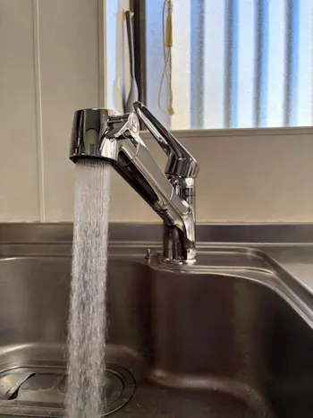 茨城県牛久市のお客様のキッチン水栓工事