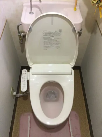 東京都青梅市のお客様の便座交換工事　具体的な工事内容1