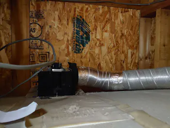 愛知県名古屋市港区のお客様の浴室換気扇交換工事　具体的な工事内容1