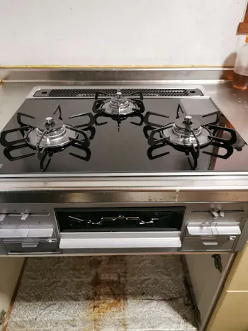 神奈川県平塚市のお客様のビルトインコンロ・ガスコンロ工事