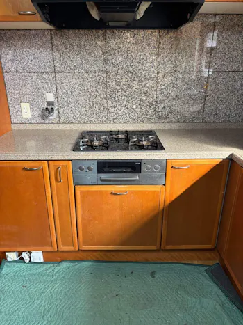 三重県桑名市のお客様のビルトインコンロ・ガスコンロ工事　具体的な工事内容2