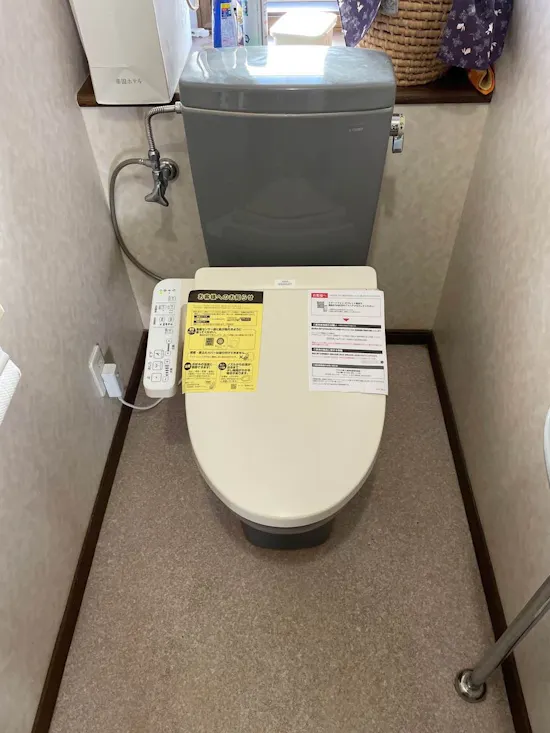 工事後　長野県上田市のお客様の便座交換工事