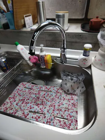 福島県いわき市のお客様のトイレパック・キッチン水栓交換工事　具体的な工事内容1