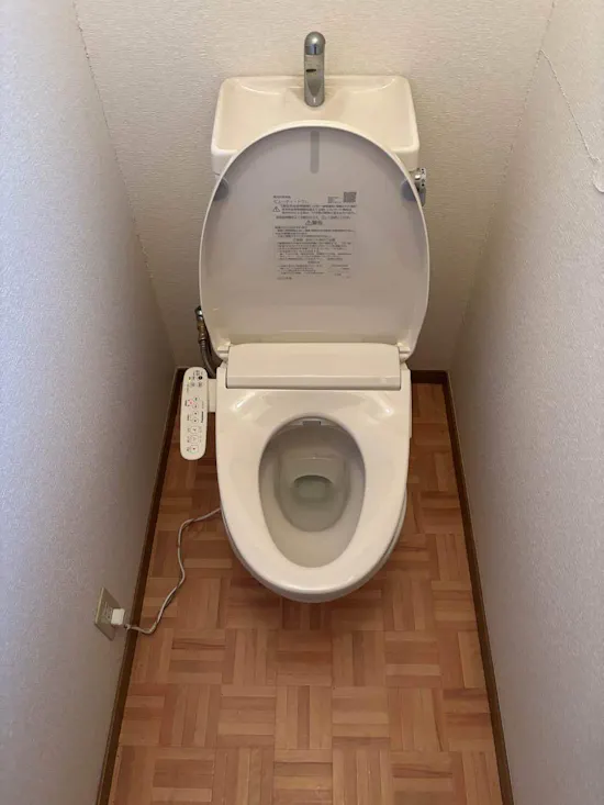 工事後　茨城県牛久市のお客様の温水洗浄便座交換工事