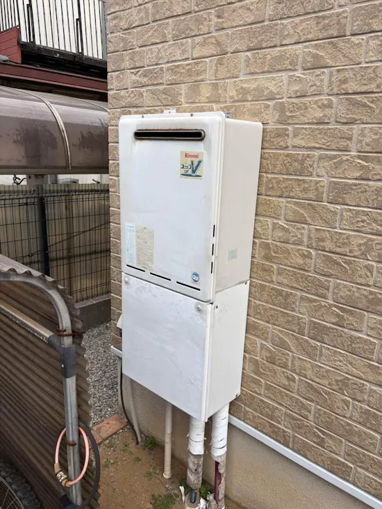 工事前　茨城県土浦市のお客様の給湯器工事