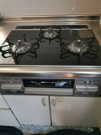 神奈川県小田原市のお客様のビルトインコンロ交換工事