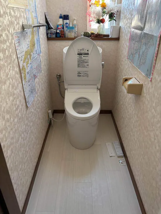 工事後　茨城県牛久市のお客様の便器交換工事