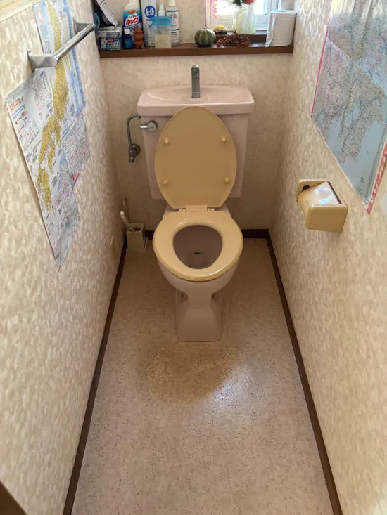 工事前　茨城県牛久市のお客様の便器交換工事