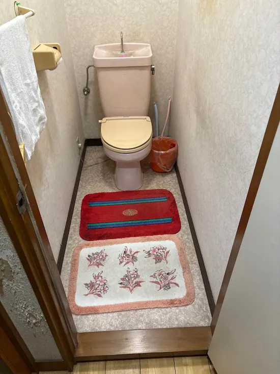 工事前　栃木県足利市のお客様のトイレ工事