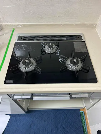 東京都八王子市のお客様のビルトインコンロ交換工事