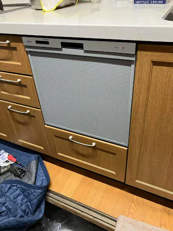 東京都練馬区のお客様の食洗機交換工事