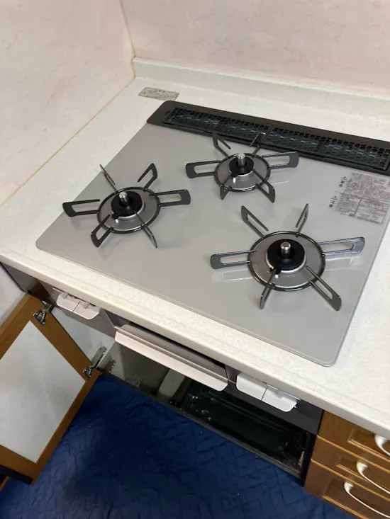 工事後　東京都練馬区のお客様のビルトインコンロ・ガスコンロ工事