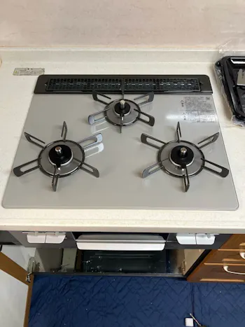 東京都練馬区のお客様のビルトインコンロ・ガスコンロ工事　具体的な工事内容1