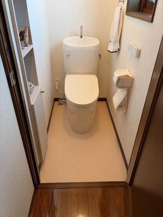 工事後　山梨県富士吉田市のお客様のトイレ工事