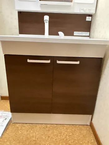 群馬県藤岡市のお客様の洗面化粧台工事　具体的な工事内容2