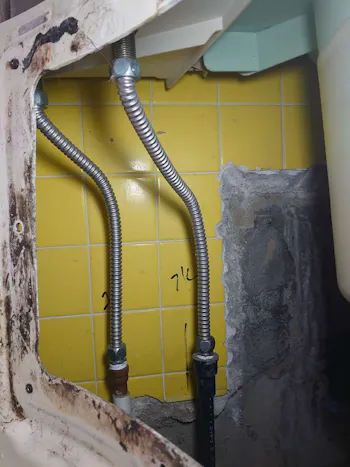 愛知県名古屋市のお客様の浴室水栓交換工事　具体的な工事内容3