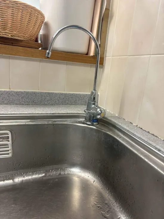 工事前　埼玉県上尾市のお客様のキッチン水栓工事