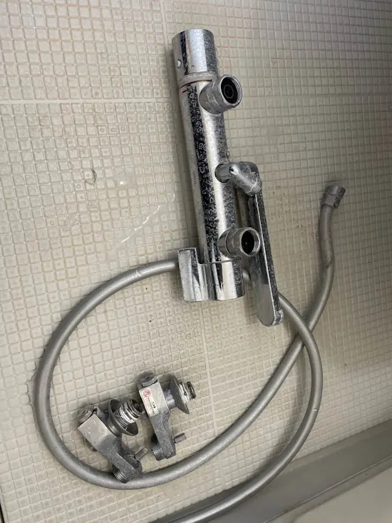 工事前　長野県小諸市のお客様の水栓工事