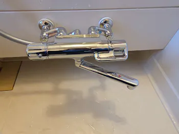 栃木県芳賀郡のお客様の浴室混合水栓工事