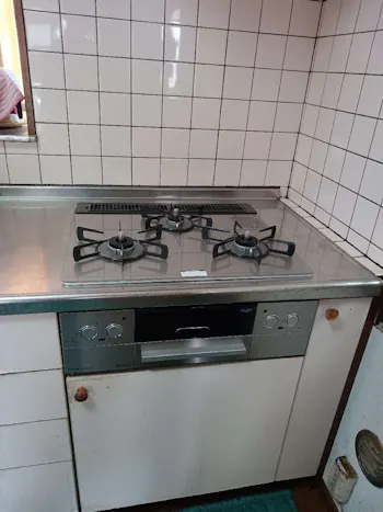 東京都青梅市のお客様のビルトインコンロ・ガスコンロ工事　具体的な工事内容3