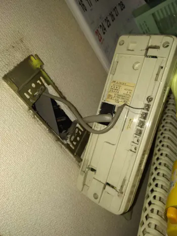 東京都青梅市のお客様のドアホン交換工事　具体的な工事内容6