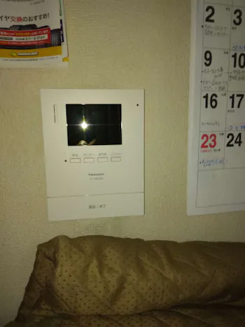 東京都青梅市のお客様のドアホン交換工事