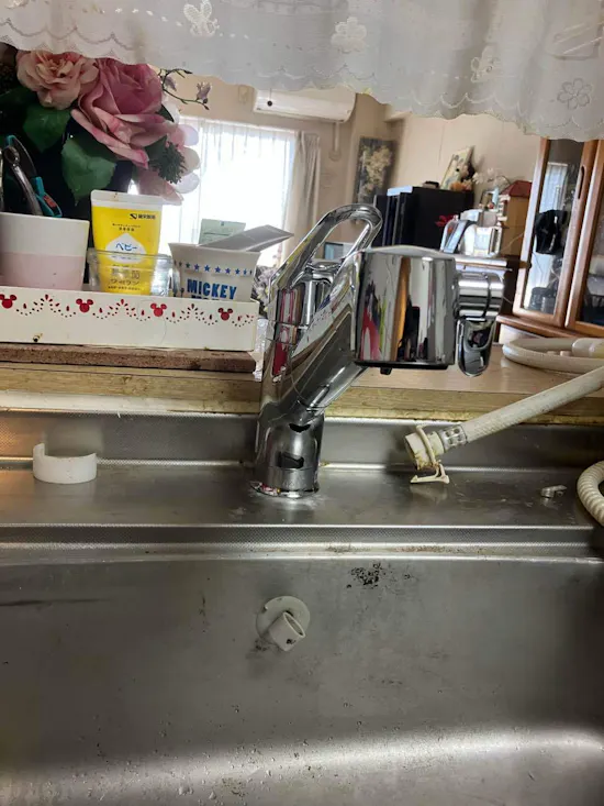 工事後　群馬県前橋市のお客様のキッチン水栓交換工事