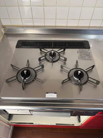 茨城県竜ヶ崎市のお客様のビルトインコンロ・ガスコンロ工事