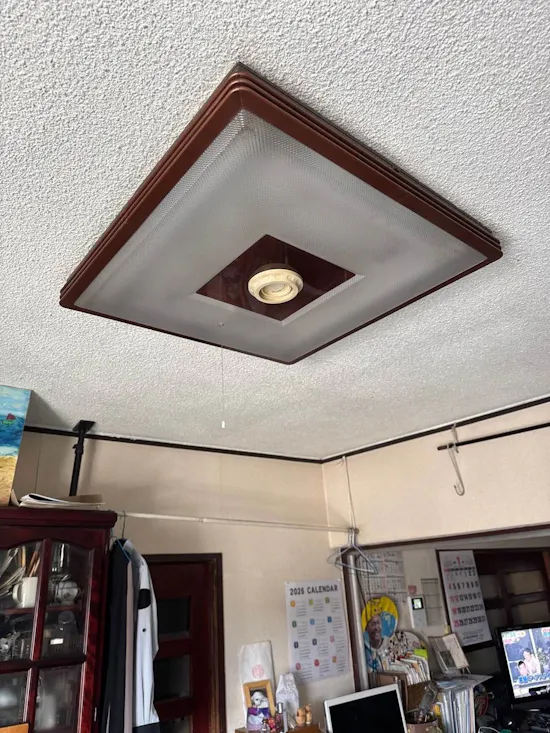 工事前　埼玉県朝霞市のお客様の室内照明工事