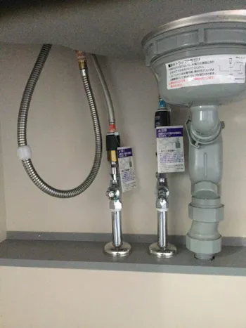 東京都青梅市のお客様のキッチン水栓交換工事　具体的な工事内容4