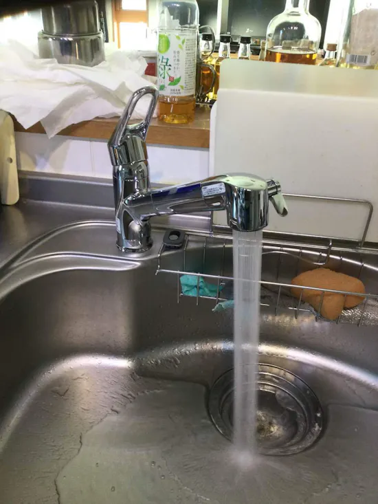 工事後　東京都青梅市のお客様のキッチン水栓交換工事