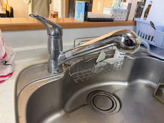 工事前　埼玉県幸手市のお客様のキッチン水栓交換工事