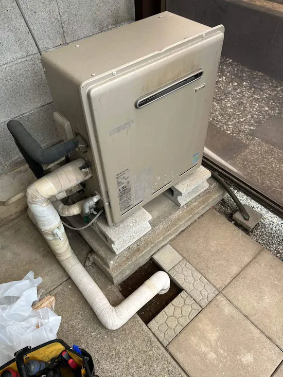 工事前　埼玉県鴻巣市のお客様の給湯器工事