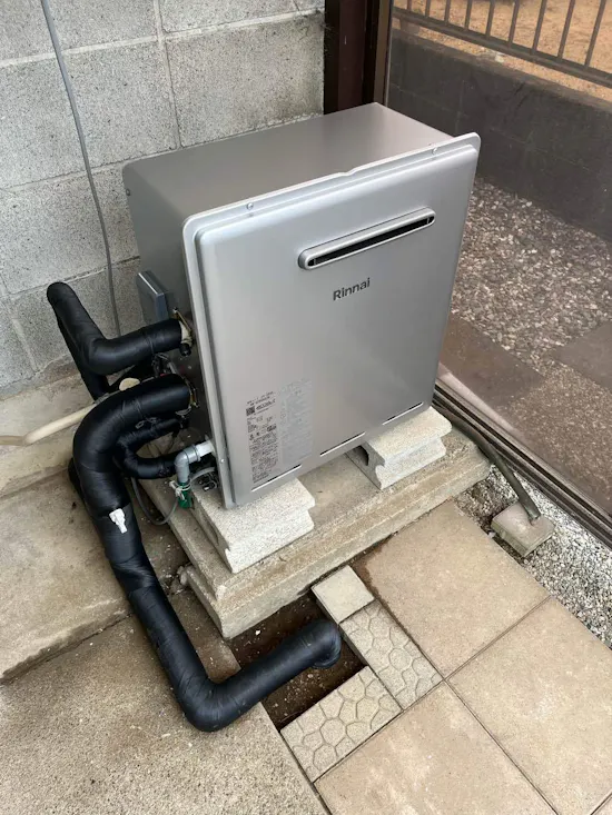 工事後　埼玉県鴻巣市のお客様の給湯器工事